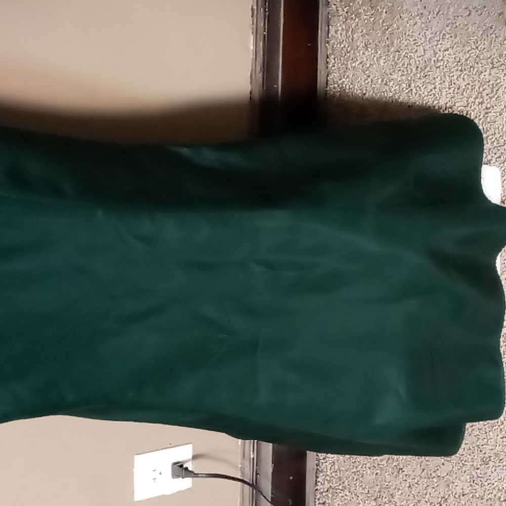 Sorella Vita Dark Green Prom/Bridesmaid Dress w Jewel/Ribbon Belt Size 4 - Picture 10 of 16